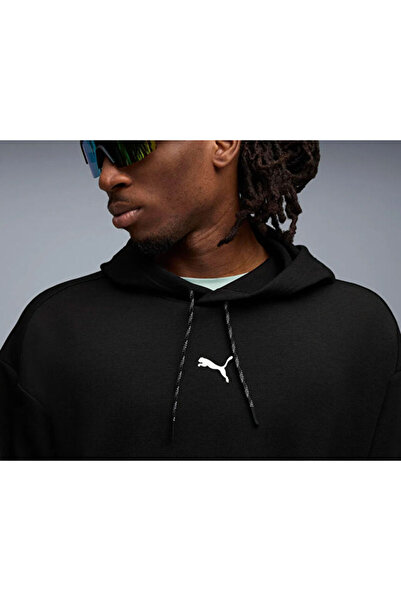 Puma M Cloudspun Hoodie Erkek Günlük Sweatshirts 52759501 Siyah