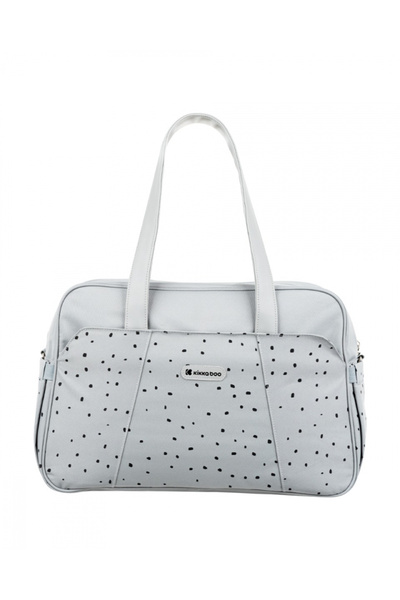 Kikka Boo KikkaBoo Chelsea Dots Gray Stroller Bag with Elastic Side Pockets, 2 Thermal Compartments