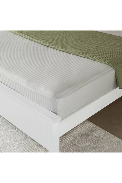 Home Box Hamilton Satin Striped King Fitted Sheet - 180x200+36 cm