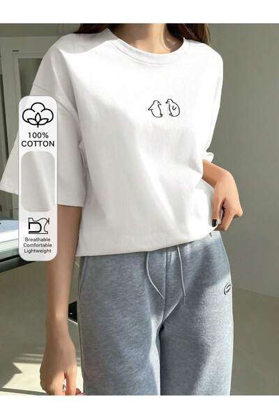 Vordevia Minimal Design Printed Tshirt