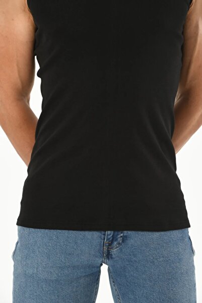 Mfö Life İç Giyim 5 Pieces Strappy Ribbed Woven Classic Men's Athlete 1St Quality Made from 100% Cotton Yarns.