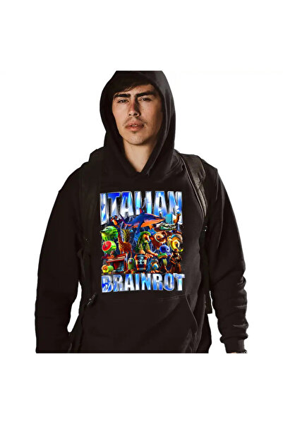 OEM Hanorac Barbati Brainrot Italian Retro Meme Shark
