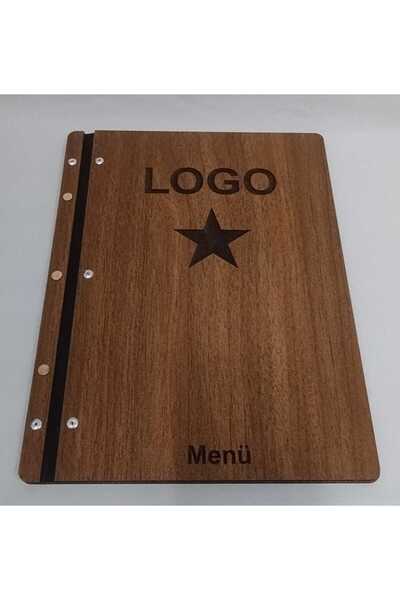 DekoPlus26 Wooden Menu Container