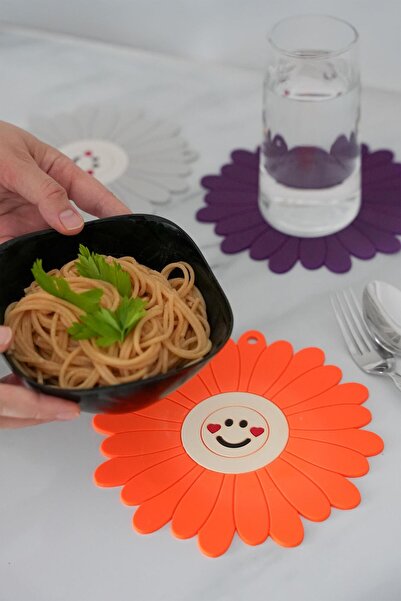 Hayveys Papatya Model Scented Silicone Trivet Pot Teapot Mat