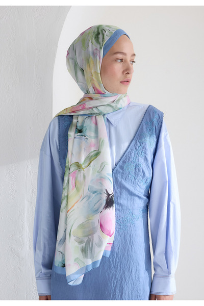 Fresh Soft Flora Floş Viscos Shal Blue