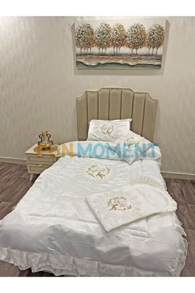 Fun Moment طقم سرير ناعم ومتكامل للأمومة - مقاس 1.4×2 متر