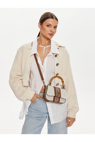 Guess Women's Handbag Ecru HWAG9337780