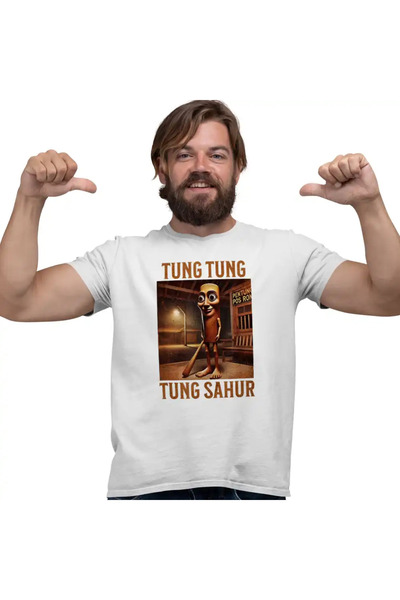 OEM Tricou Barbati Brainrot Tung Tung Tung Sahur