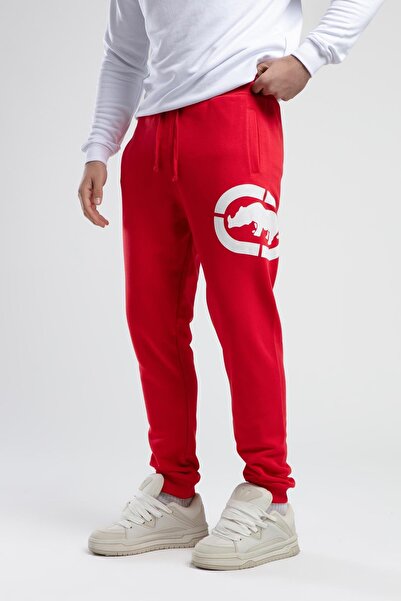 Genel Markalar CHELSEA Kırmızı Rahat Kesim Baskılı Loose Fit Erkek Eşofman Alt