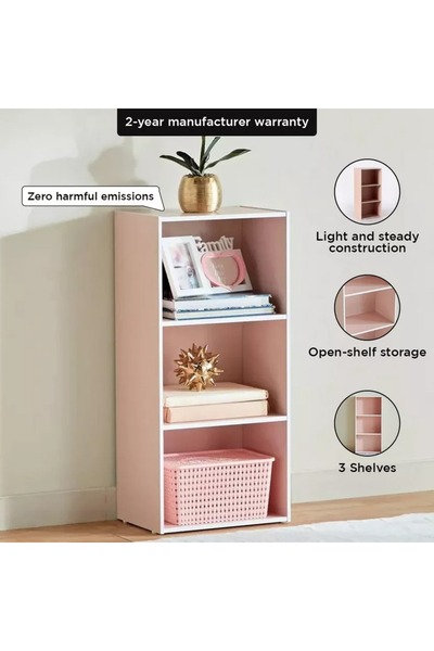 Home Box Vanilla Junior 3-Tier Bookcase