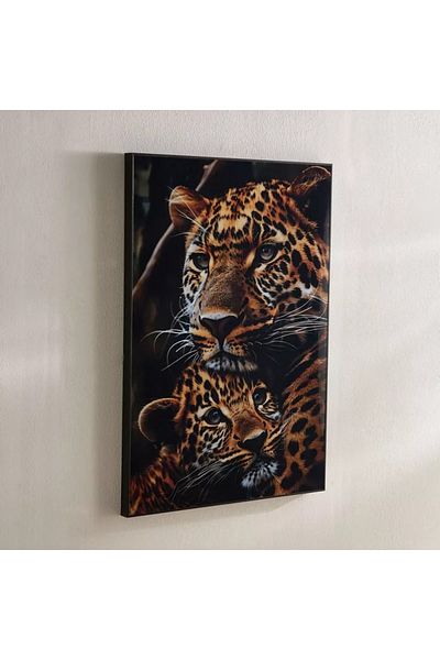 Home Box Fossel Tiger Framed Picture - 50x70x2.5 cm