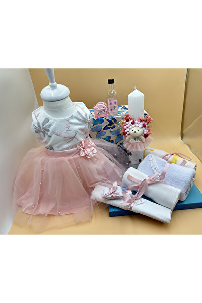 OEM Πλήρες σετ βάπτισης μωρού Ροζ 3-6 μηνών