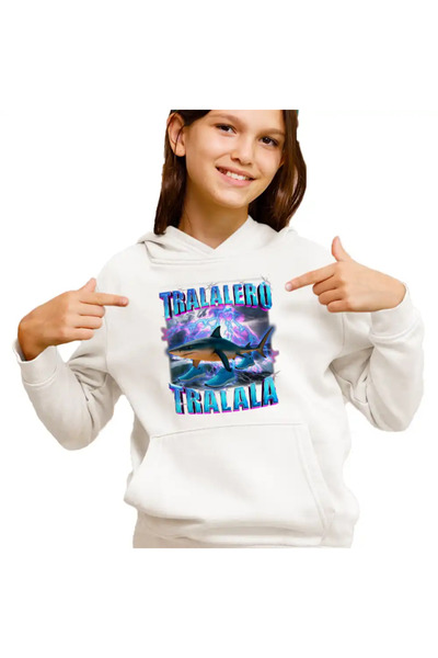 OEM Hanorac Copii Fete Brainrot Shark Tralalero Tralala