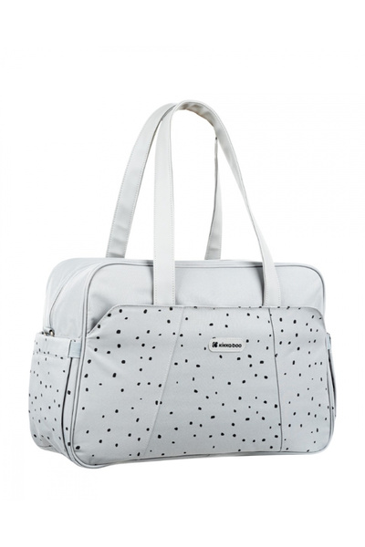 Kikka Boo KikkaBoo Chelsea Dots Gray Stroller Bag with Elastic Side Pockets, 2 Thermal Compartments