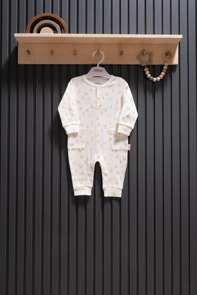 Tiffany Pear Jacquard Theme Jumpsuit 0-3/9-12 Months