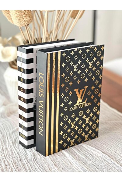 BGV HOME Decorative Book Box Set of 2 (X/El)