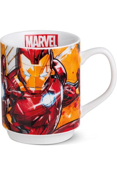 EGAN Marvel Stackable Mug in Tin Box – Porcelain Coffee Mug Featuring Spider-Man, Captain America,