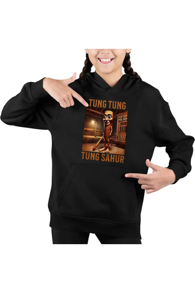 OEM Hanorac Copii Fete Brainrot Tung Tung Tung Sahur