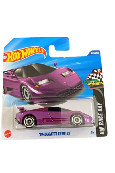 HOT WHEELS Case L 2025 '94 Bugatti EB110 SS Short Card Purple HW Race Day 1:64 Diecast Araba