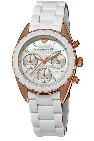 Armani Ladies watch, AR5943. Gold/White