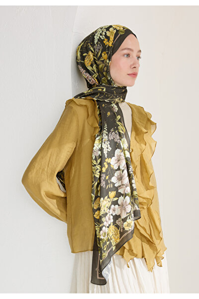 Fresh Valentina Floş Viscos Shal Dark Khaki