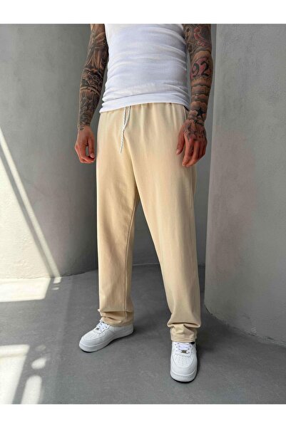 KağanKY Κρεμ φαρδιά αθλητική φόρμα