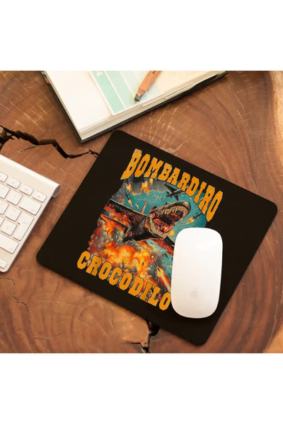 OEM Mousepad Brainrot Bombadiro Crocodilo Airplane