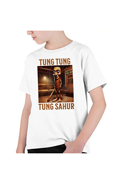 OEM Tricou Copii Baieti Brainrot Tung Tung Tung Sahur