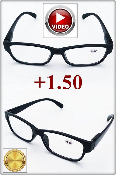TAN EXPRESS +1.50 Unisex Book Reading Glasses & Computer Glasses & Near Glasses 1 Piece (Product with Video)