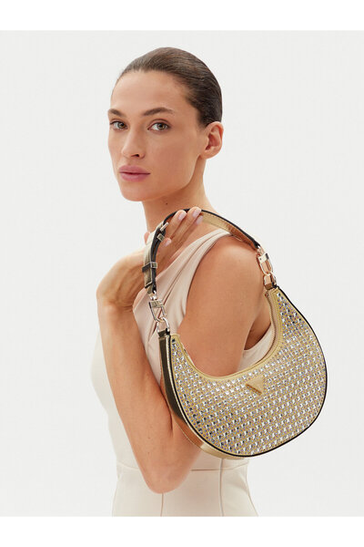 Guess Women's Handbag Gold HWIG9205010