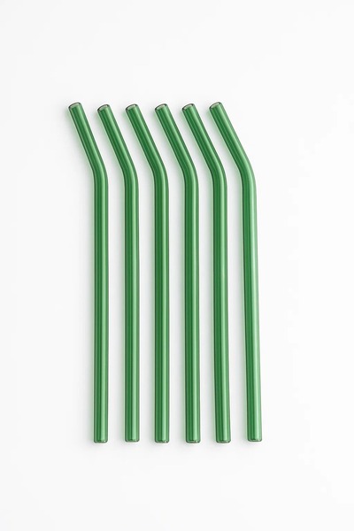 Paşabahçe 6Li Glass Pipet Green