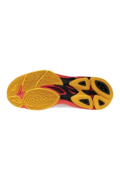 MIZUNO Wave Voltage 2 Unisex Volleyball Shoes White / Orange