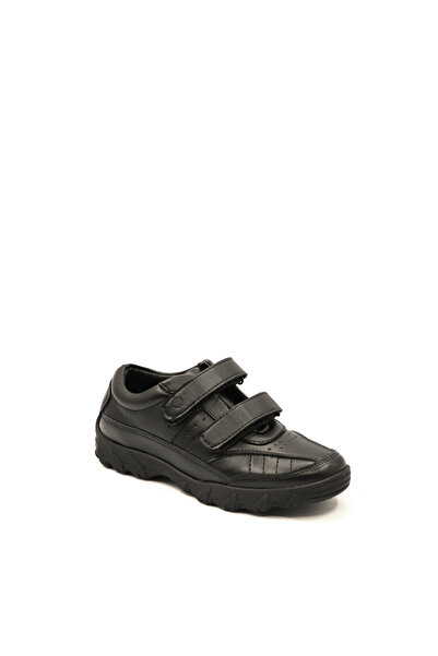 Geoomnii Black School Shoes for Boys – Easy Closure & Daily Comfort