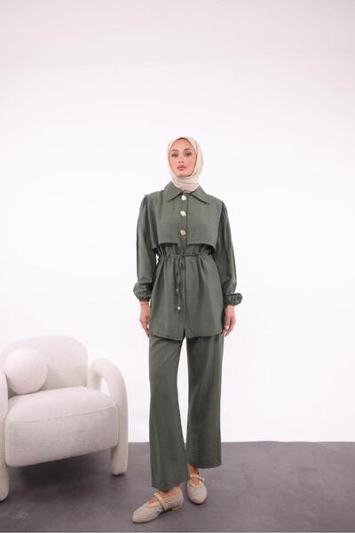 Tebrikler tekstil Women's Summer Hijab Suit Model G3341
