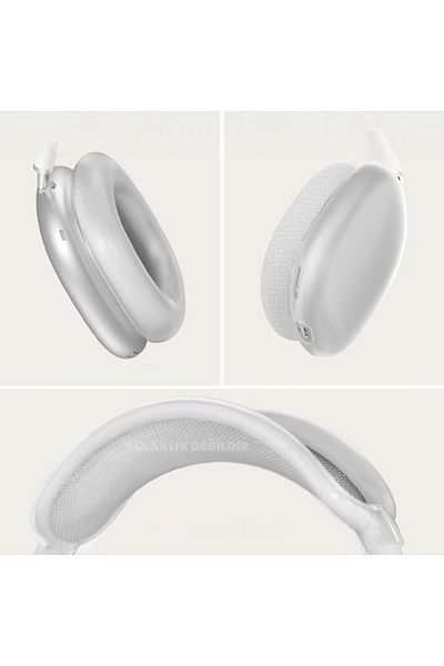 Sneezy Transparent Full Protection Case Set Compatible with AirPods Max 5 Pieces Protection Set from Bumps Scratches