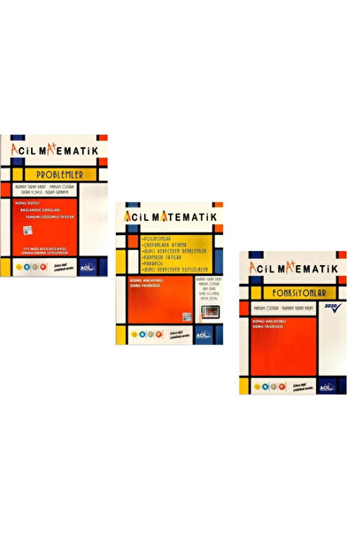 Acil Yayınları Problemler + Polinomlar + Fonksiyonlar Acil Matematik Fasikül ...