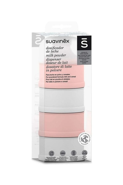 Suavinex Milk Powder Dispenser - Pink/Grey L3