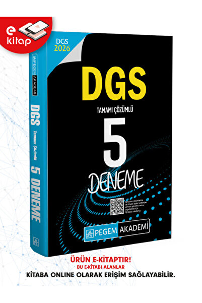 Pegem Akademi Yayıncılık 2026 DGS Tamamı Çözümlü 5 E-Deneme