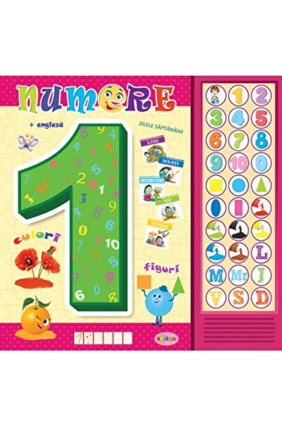 Editura Dorinta Carte cu sunete - Numere (romana + engleza), Inesa