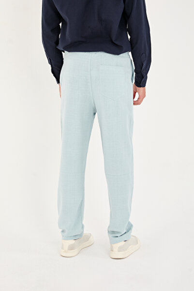 No Way Чоловічі баггі-штани з розрізом на штанині з льону