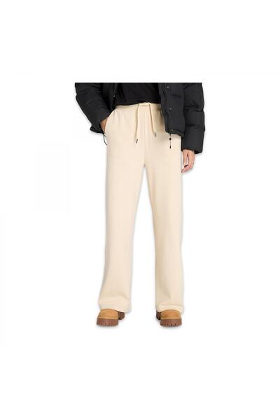 Timberland Tb0A41Wb Lush Comfort Palazzo Pants Cream Women's Sweatpants
