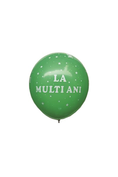 SDX Market Set de 20 de baloane din latex cu mesajul „La mulți ani”, verzi, 3...