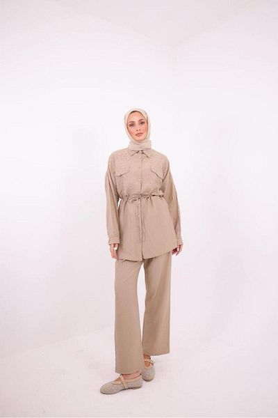 Tebrikler tekstil Women's Summer Hijab Suit Model G3405