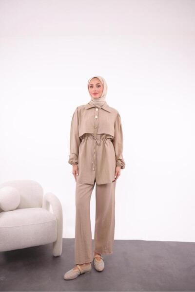 Tebrikler tekstil Women's Summer Hijab Suit Model G3341