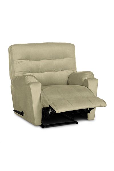 BACK COMFORT Bloom Rest Velvet Rocking Swivel Recliner, Adjustable Back