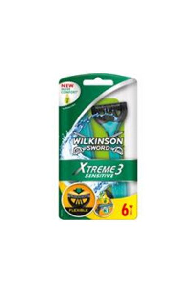 Wilkinson Disposable razor Xtreme 3 Sensitive Comfort Flexible 3 blades, 6 pieces