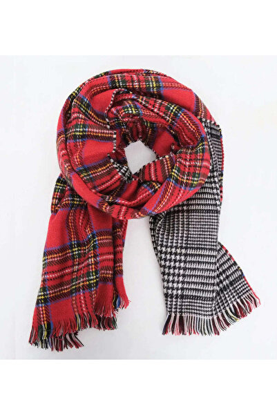 İkon store Plaid Thick Shawl