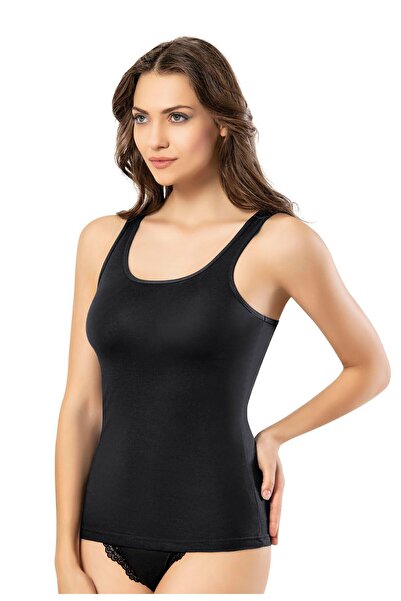 Bonnie Clyde Women's Cotton Rambo Strap Style Sporty Tank Top Black Single - Black - Bcp1.Kos-6G04U4-Si