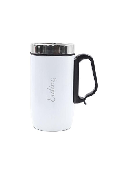 İkon store White Glass Thermos