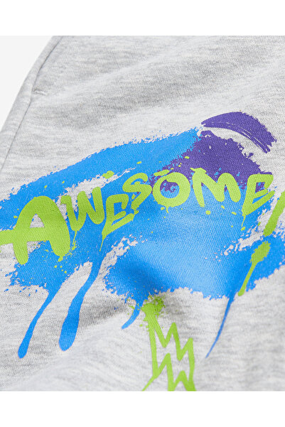 SKECHERS B Lw Fleece Short Büyük Erkek Çocuk Midgreymelange Şort SK2510049-337